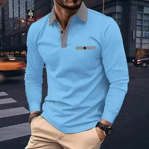 GianniSeta Poloshirt Met Lange Mouwen Voor Mannen