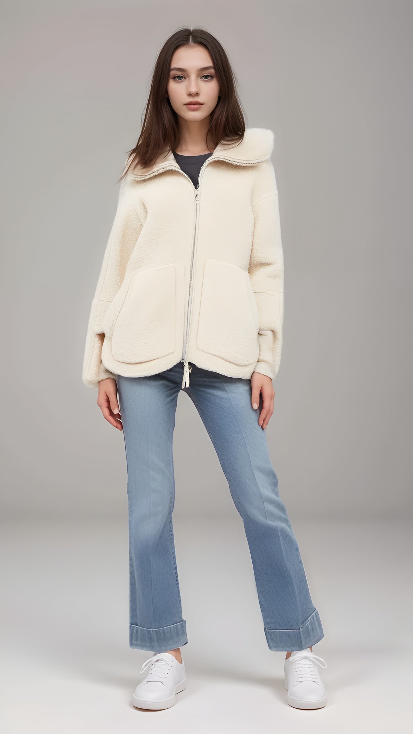 Clara – Warme Teddy Fleece Damesjas