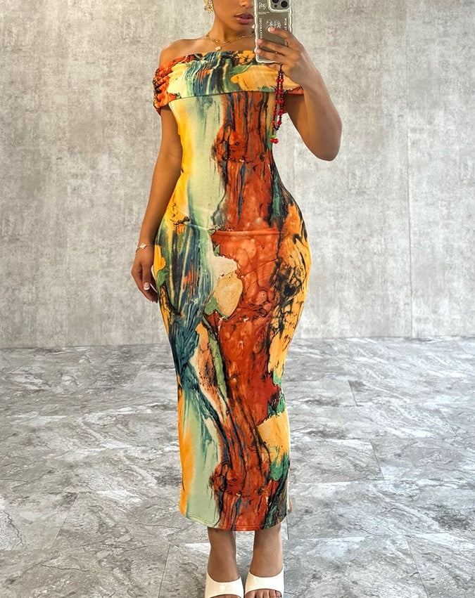 AlessiaVerdi Tropisch Off Schouder