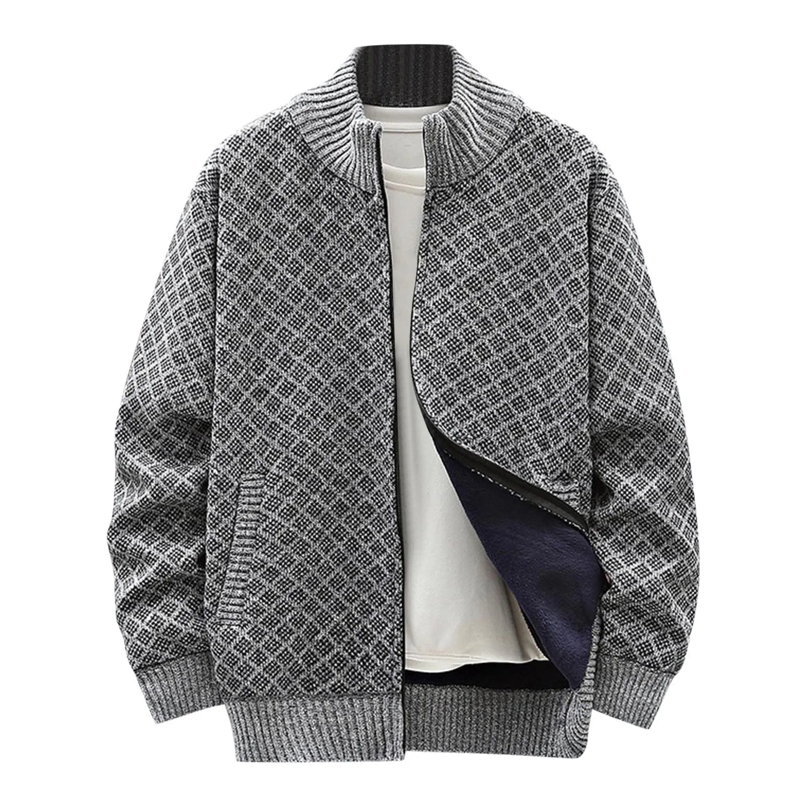 LucianaBortelli Geometrische gebreide trui voor heren