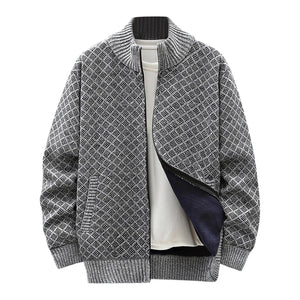 LucianaBortelli Geometrische gebreide trui voor heren