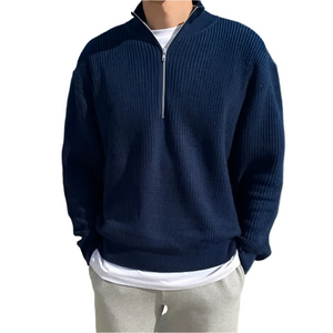 Morbello – Tijdloze Half-Zip Trui voor Heren