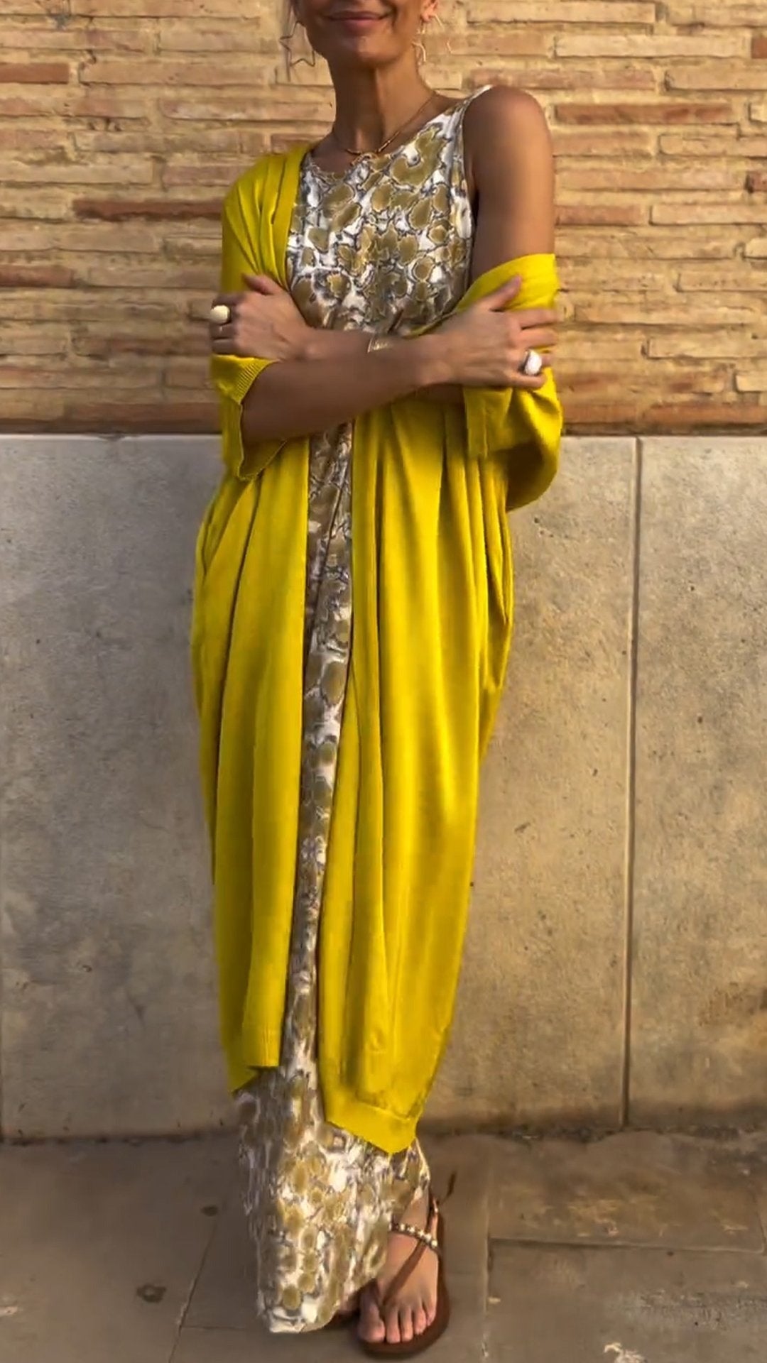 FabioSerafini Gedrukt Satijnen Casual Pak