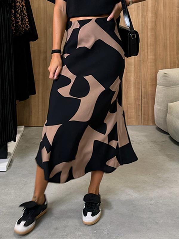 MartaRossi Dames Casual Rok Met Print