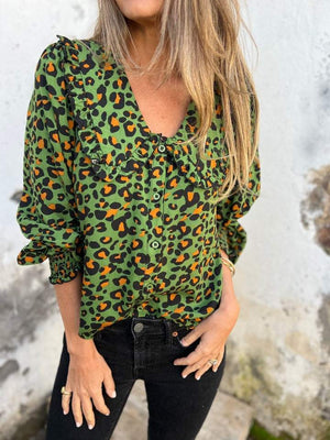 VittorioConti Luipaardprint Casual Overhemd