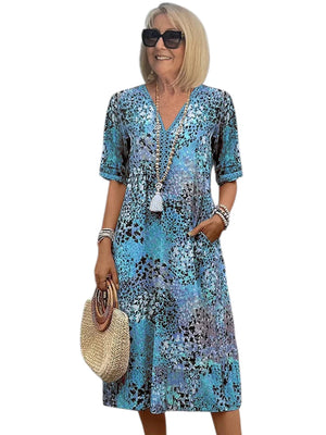 Adelheid – Elegante Dames Midi Jurk