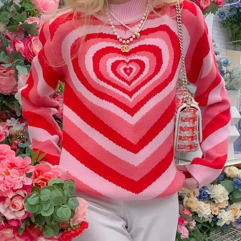 ModaCalda Dames Viral hart wave trui