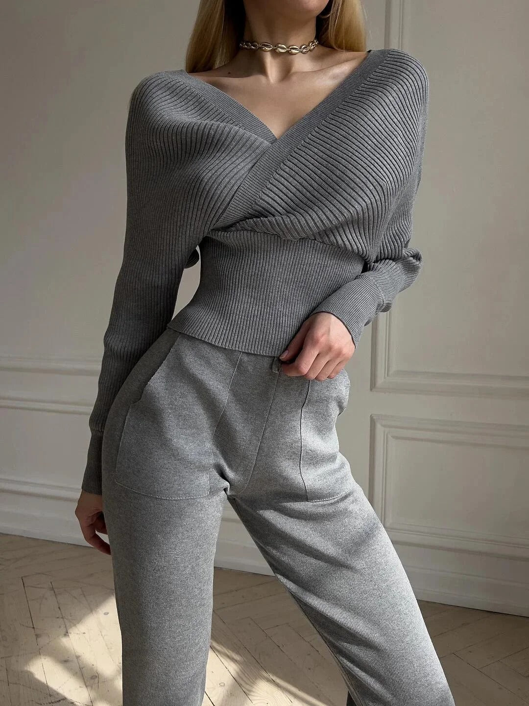 MarcoBellini Gebreide truien zonder schouder