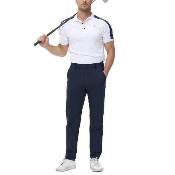 CarloEsposito Heren Stretch Lichtgewicht Golfbroek