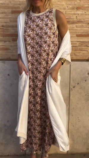 FabioSerafini Gedrukt Satijnen Casual Pak