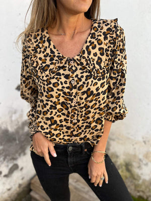 VittorioConti Luipaardprint Casual Overhemd