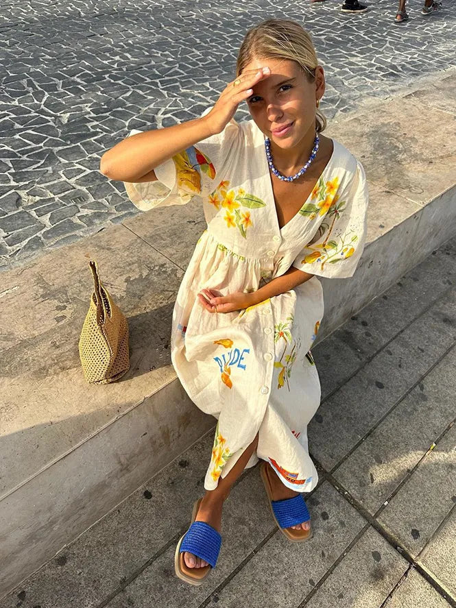 FrancaSan Clara-linnen print