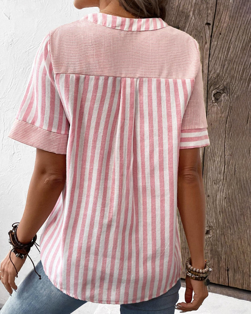 ViolaRicci Stijlvolle Katoenen Blouse Voor Vrouwen