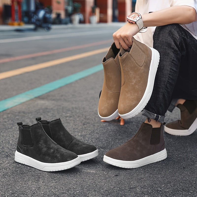 Lorenzo – Suède Hoge Chelsea Boots voor Heren