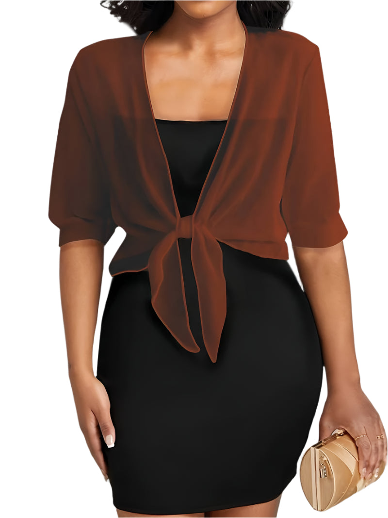 Sofia – Open Voorzijde Dames Blouse voor de Lente