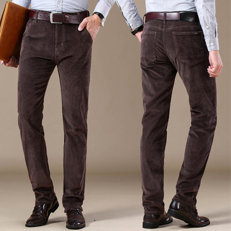 Lorenzo – Op Maat Gemaakte Heren Corduroy Broek met Rechte Pijp