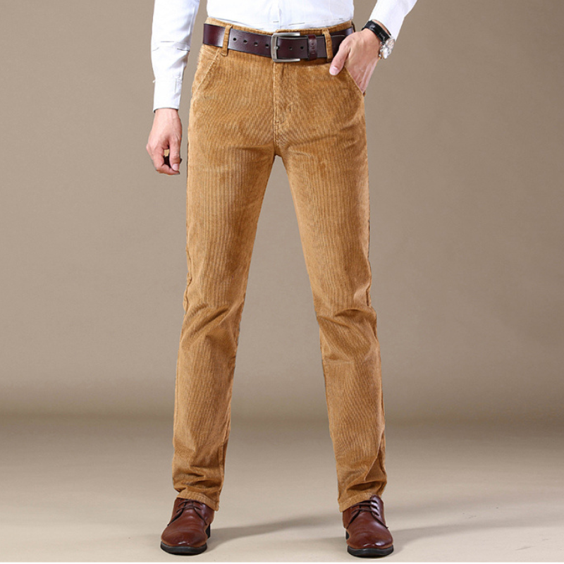 Lorenzo – Op Maat Gemaakte Heren Corduroy Broek met Rechte Pijp