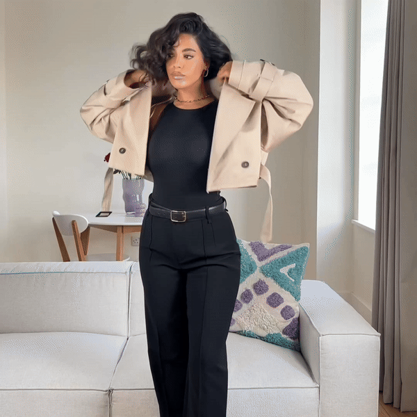 Fortelli™ Korte Trenchcoat