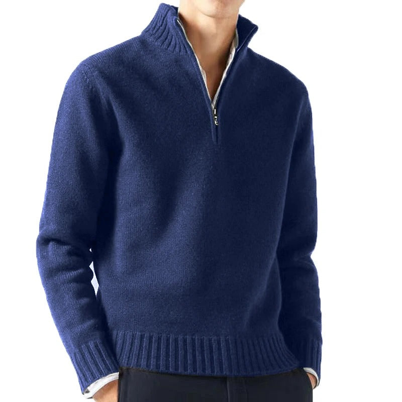 Lorenzo – Italiaanse Heren Half-Zip Trui