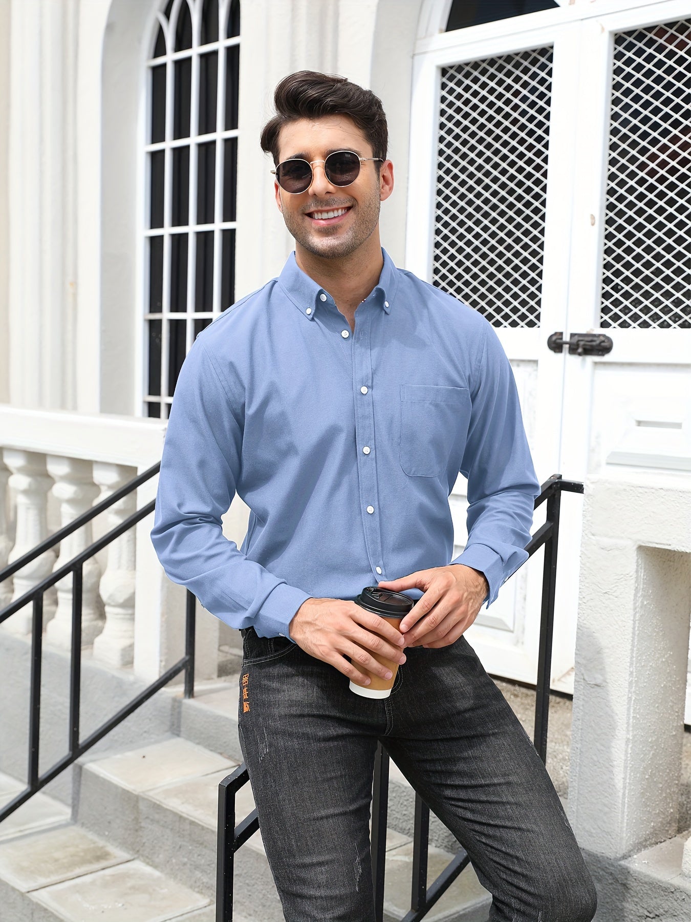 Alessandro – Luxe Egyptisch Katoenen Overhemd voor Heren