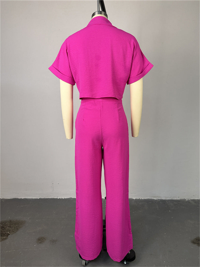 MarcoBellini Wijde Pijpen 2-delige Broekset