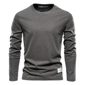 Leonardo – Klassiek Heren Longsleeve Shirt met Ronde Hals