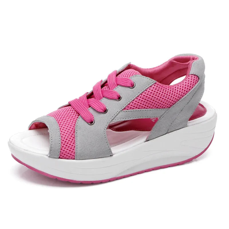 SofiaNodo™ Veterschoenen met contrasterende panelen en uitsnijdingen