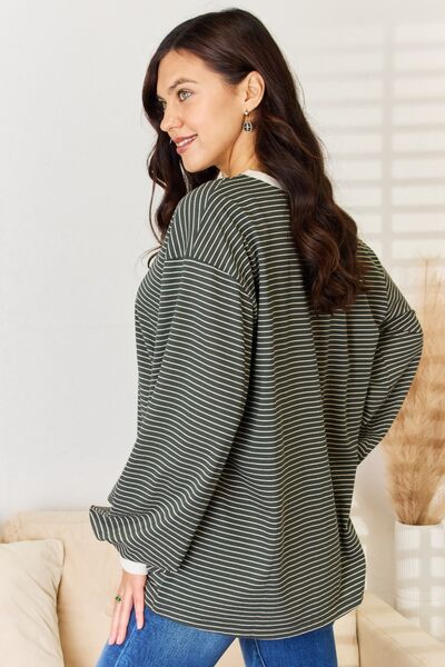 RaffaeleFerrara Gestreept Contrast T-Shirt