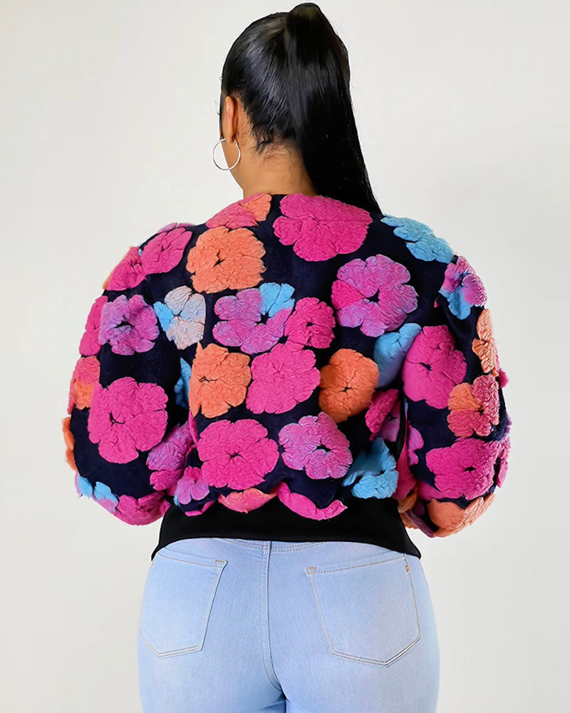 GiuseppePetalini™️ 3d bloemen jas