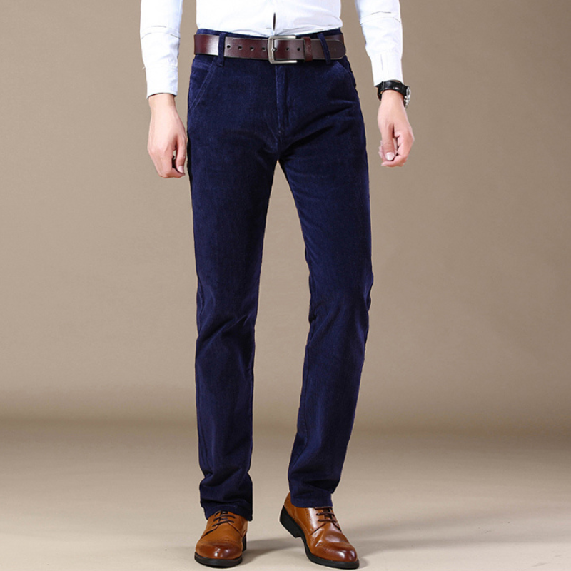 Lorenzo – Op Maat Gemaakte Heren Corduroy Broek met Rechte Pijp