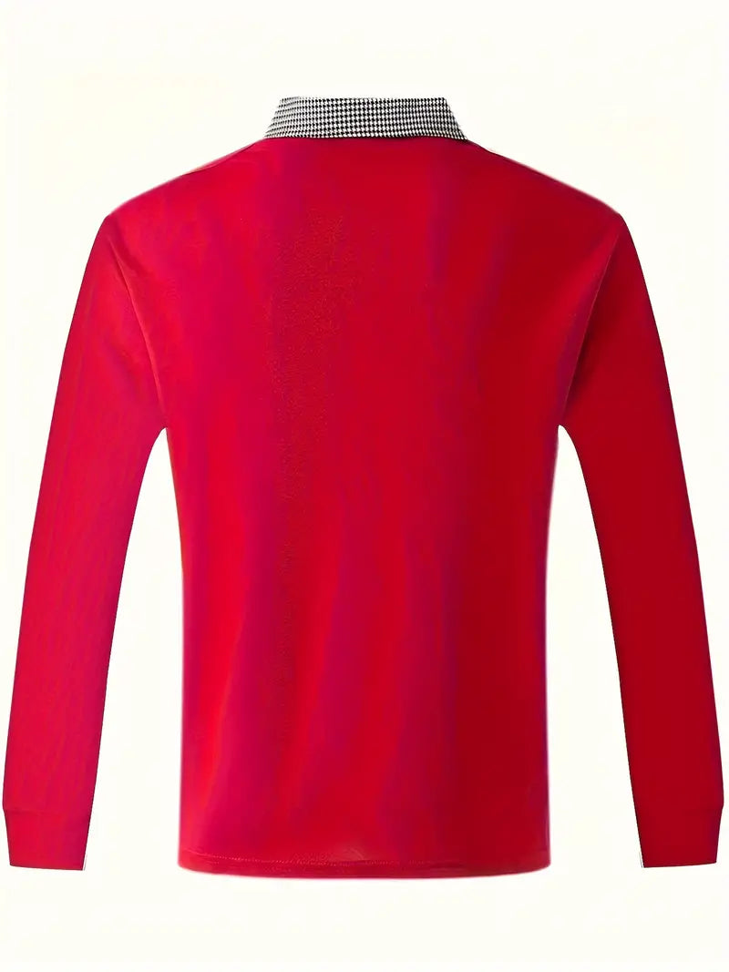 Lorenzo – Ademend Heren Polo met Lange Mouwen voor het Voorjaar