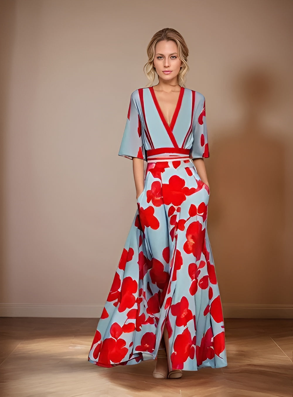 Isabella – Bloemenprint Dames Zomerjurk
