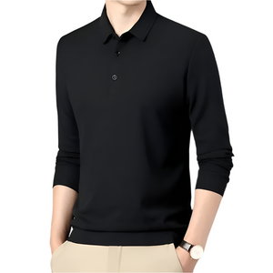 Lorenzo – SlimFit Heren Polo met Lange Mouwen