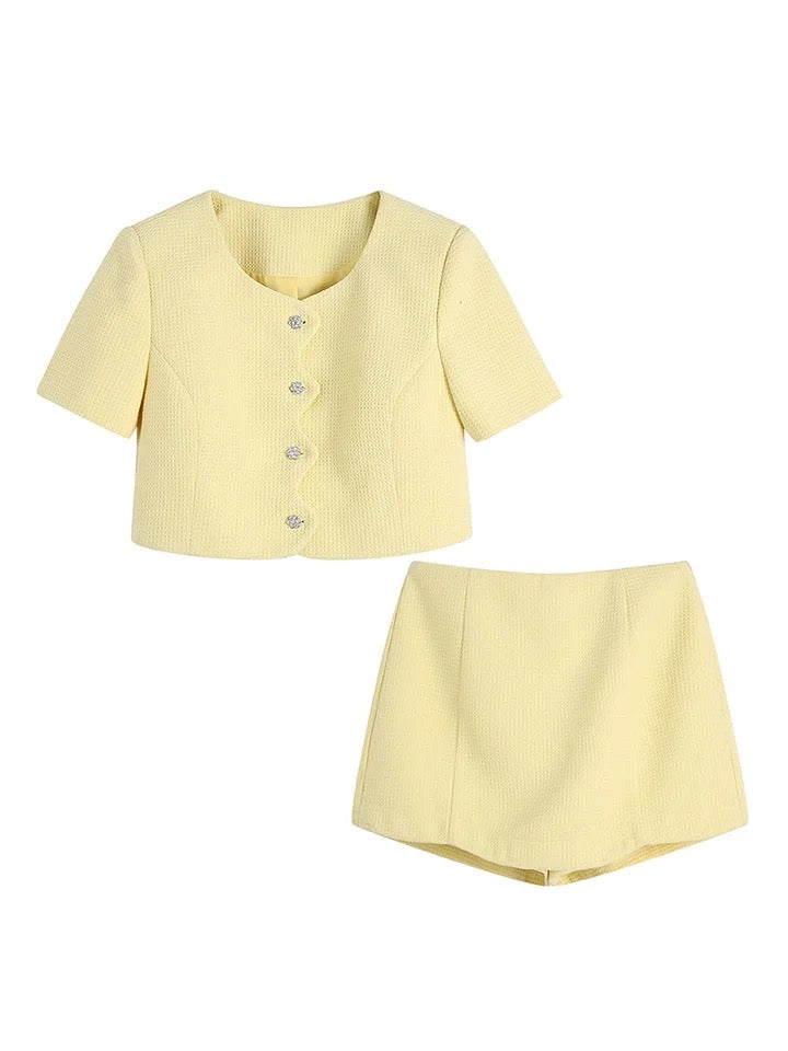 Giulia – Elegant Getextureerde Twee-Delige Set voor Vrouwen