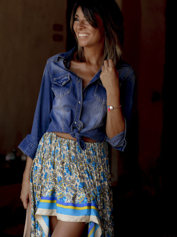 LucaRoma™ Bohemian Asymmetrische Rok