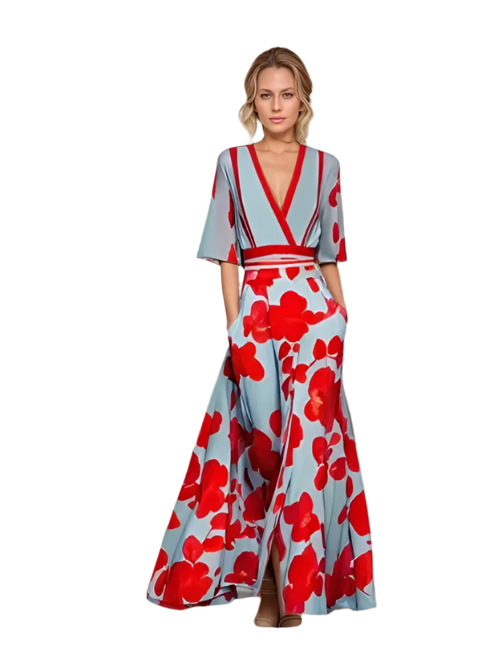 Isabella – Bloemenprint Dames Zomerjurk