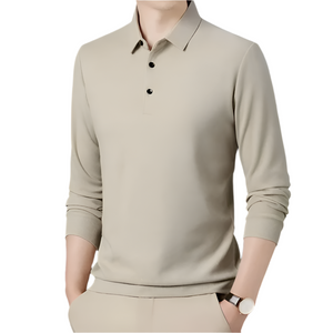 Lorenzo – SlimFit Heren Polo met Lange Mouwen