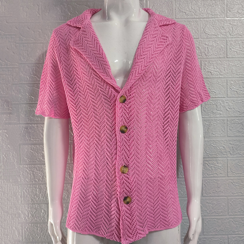 LuigiSereni Gebreid Overhemd Voor Heren