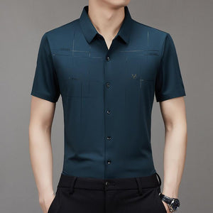 LucaRicci™ zijden zakelijk overhemd