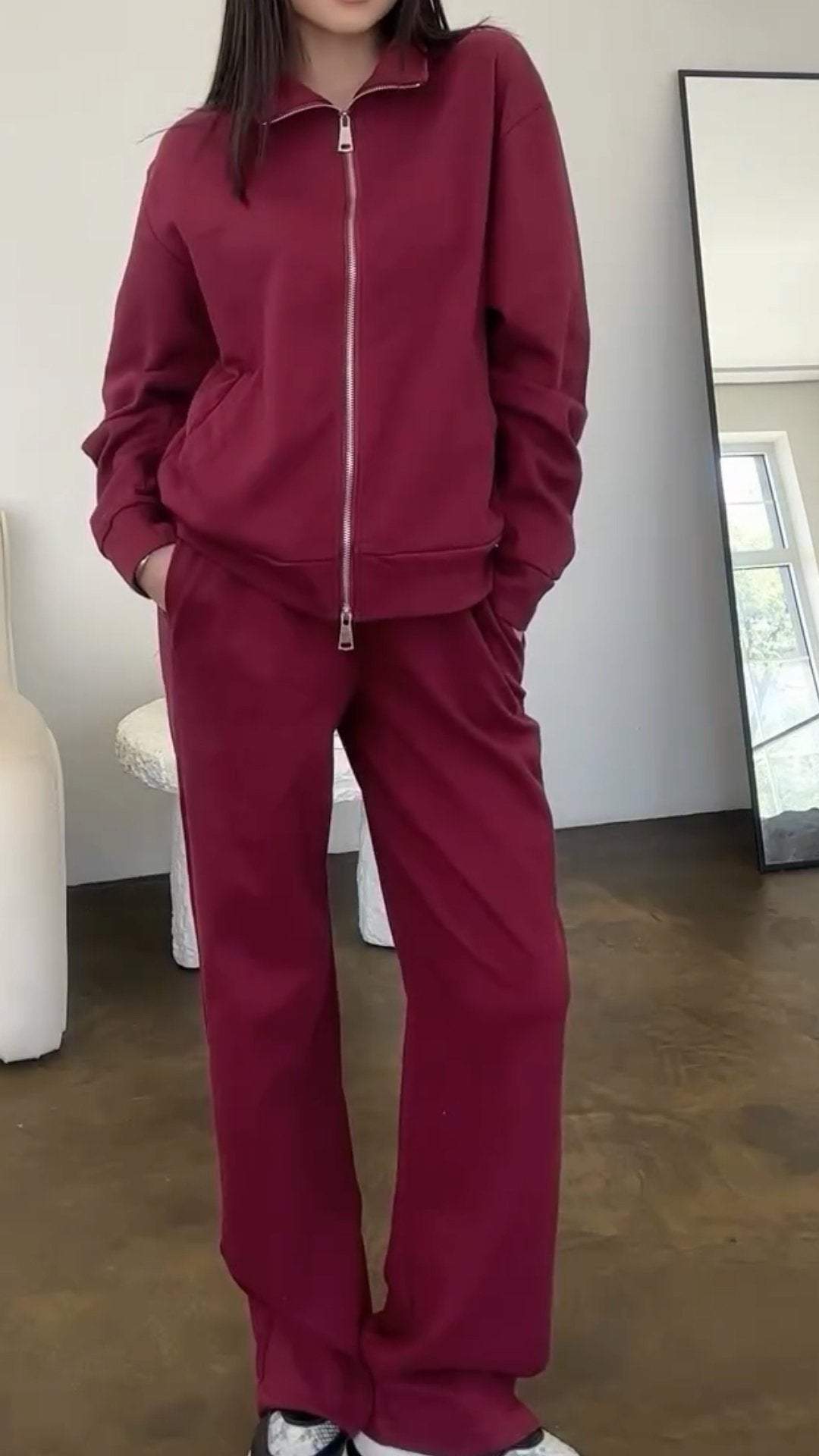 GiorgioSantini Rits Sweatshirt Tweedelige Set