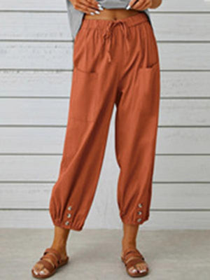 Rizzo broek met hoge taille en wijde pijpen