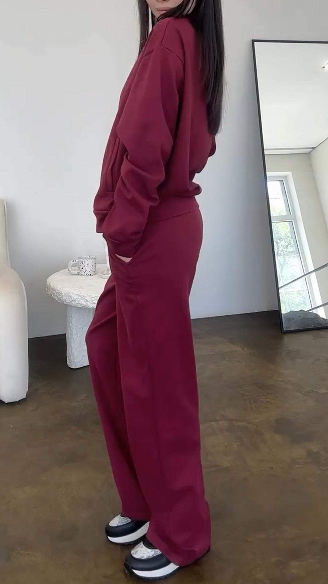 GiorgioSantini Rits Sweatshirt Tweedelige Set