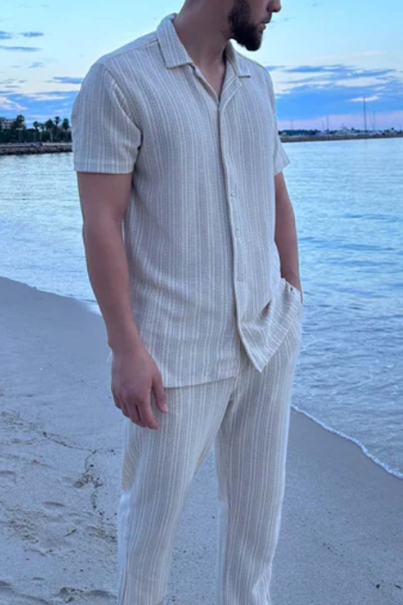 MarcoRighe Gestreepte Broek Pak