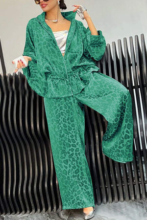 GiovanniValente Luipaardprint Casual Pak