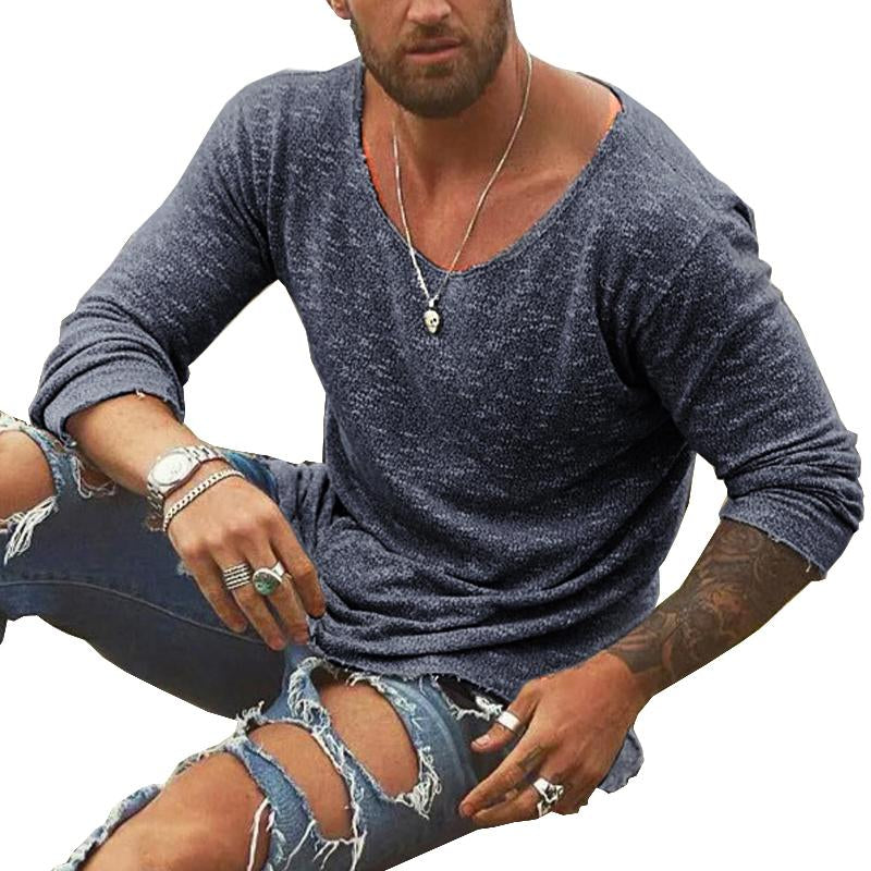 Lorenzo – Ademend Heren Longsleeve T-Shirt met Casual Pasvorm