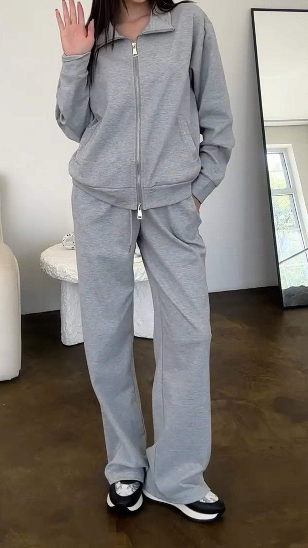 GiorgioSantini Rits Sweatshirt Tweedelige Set