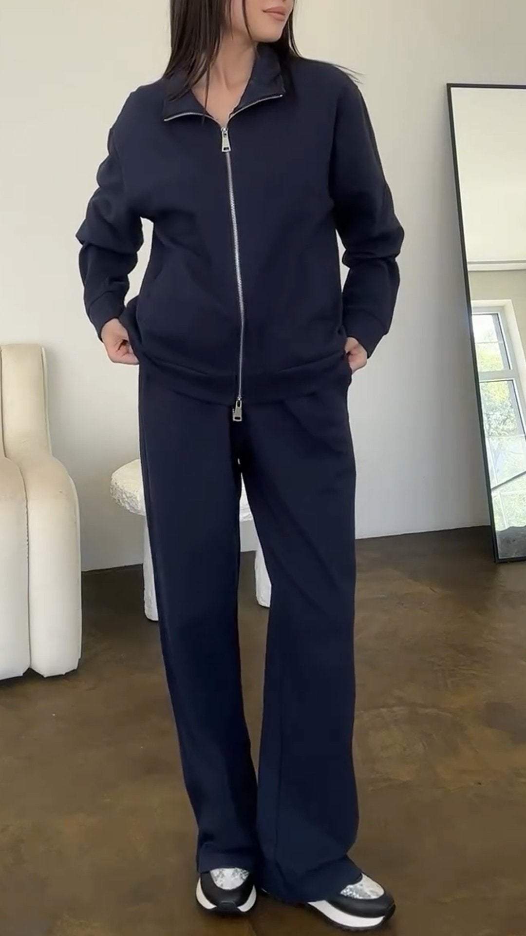 GiorgioSantini Rits Sweatshirt Tweedelige Set