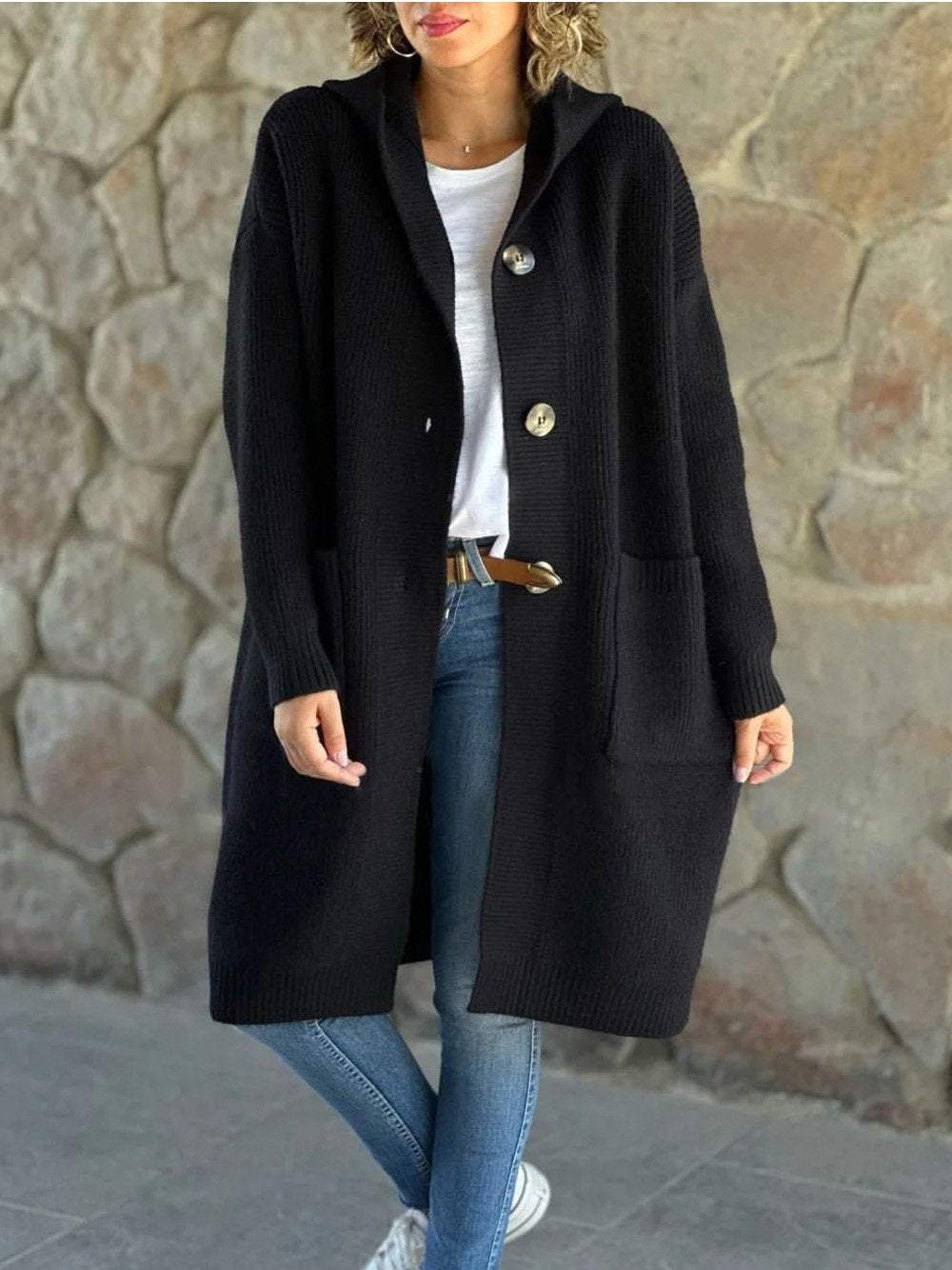 FabioMonti Lange Jas Met Capuchon