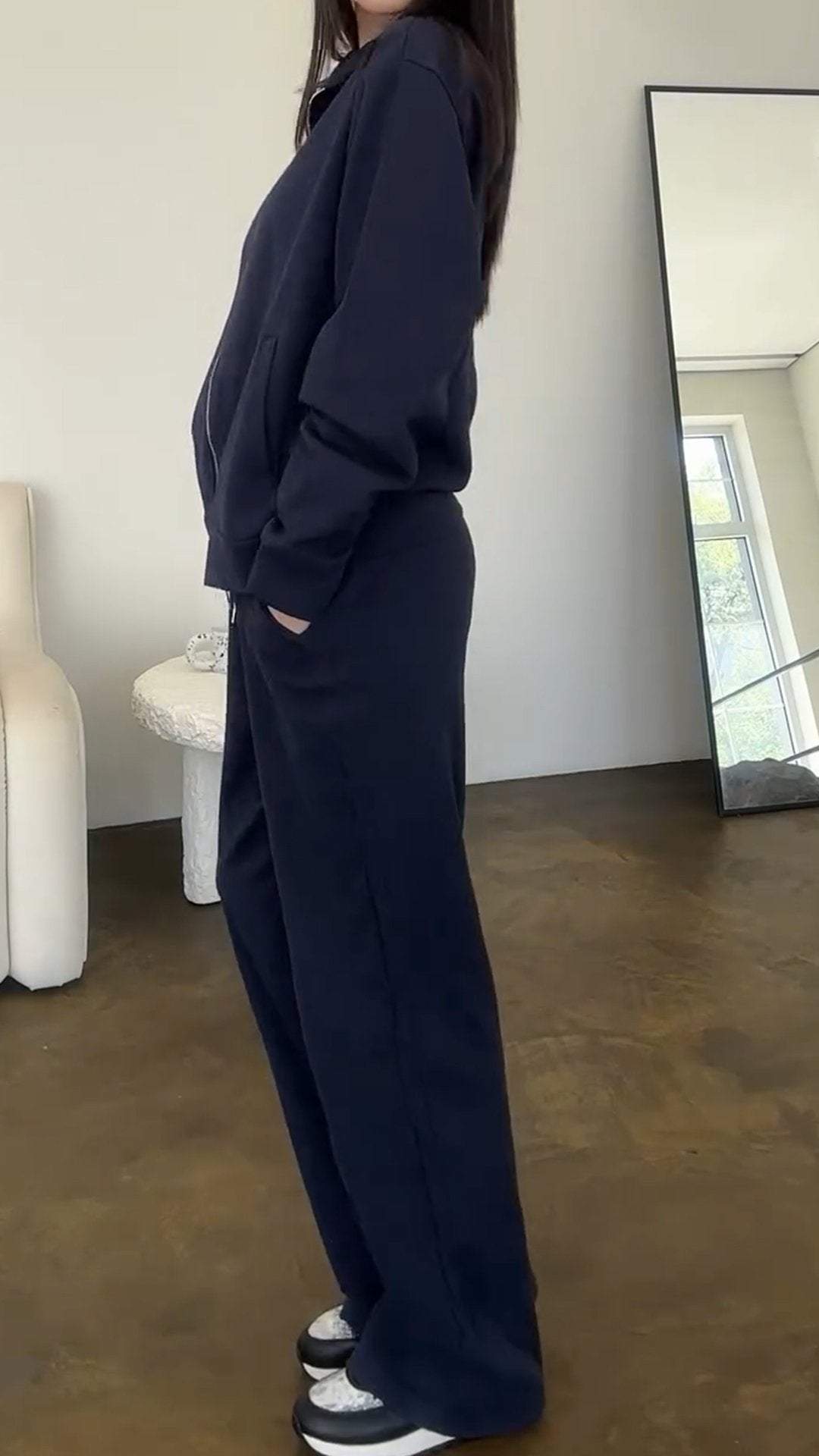 GiorgioSantini Rits Sweatshirt Tweedelige Set