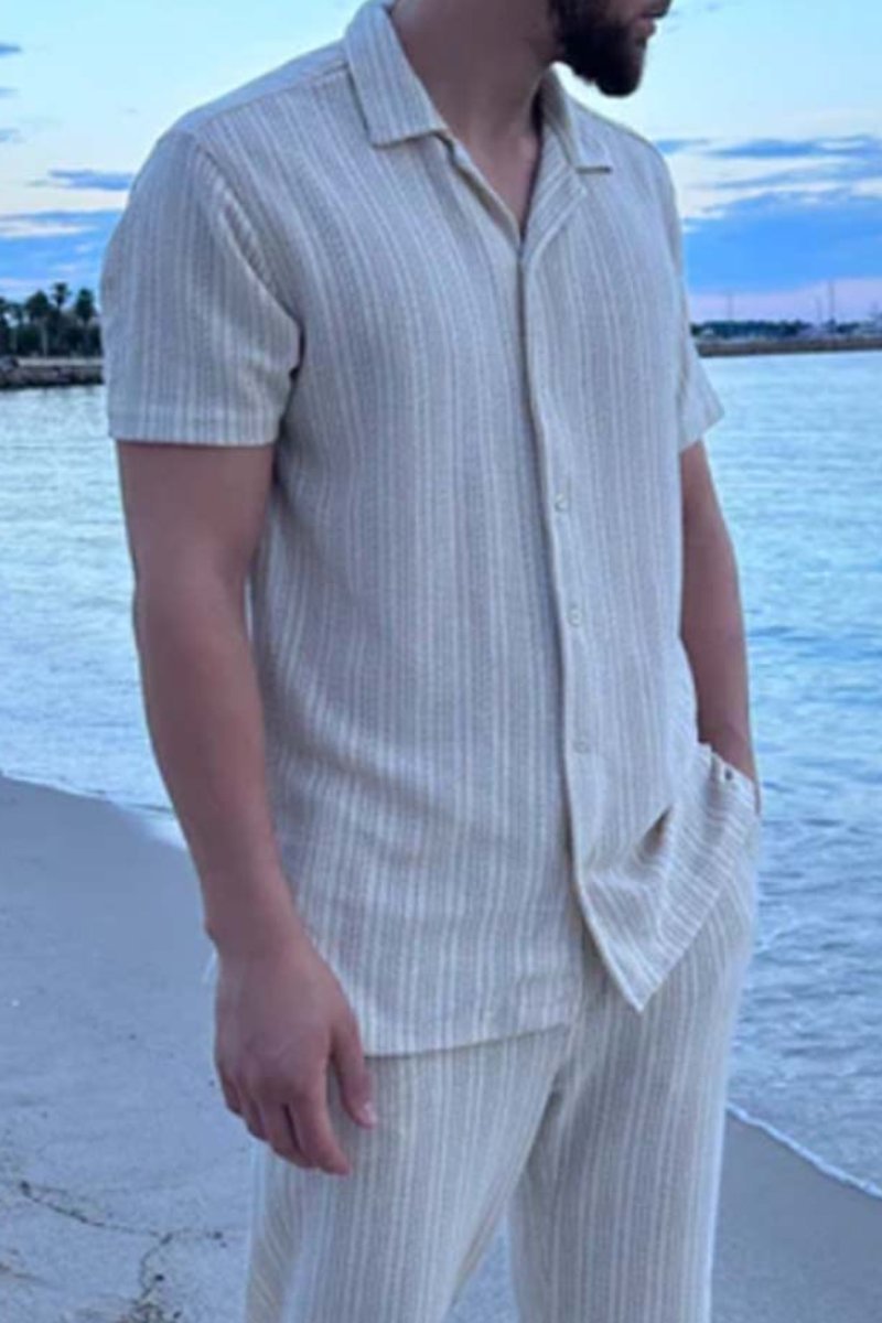 MarcoRighe Gestreepte Broek Pak